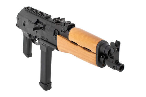 Century Arms 9mm AK pistol features a short barrel